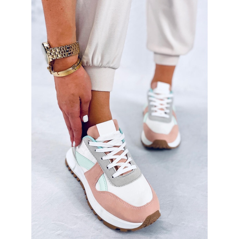 BM Färgglada damsneakers Binnie Pink mångfärgad 2