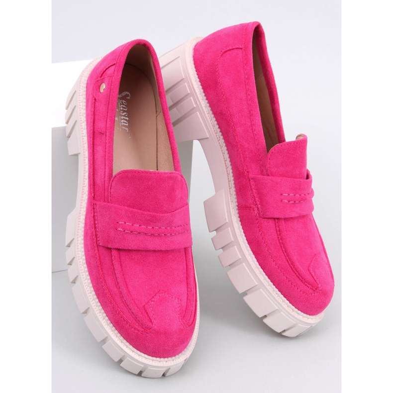 BM Plattform loafers från Chandra Peach rosa 2