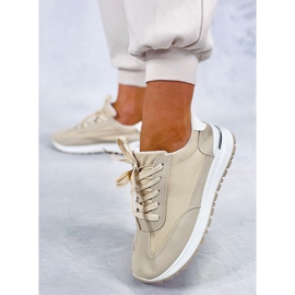 BM Barks Beige träningsskor för kvinnor 2