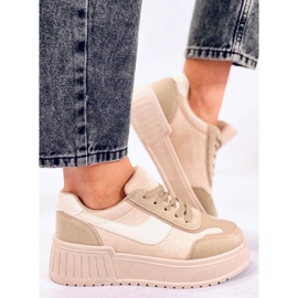 BM Kirby Khaki platåsneakers beige kaki 2