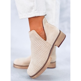 BM Våren genombrutna stövlar Neve Beige 1