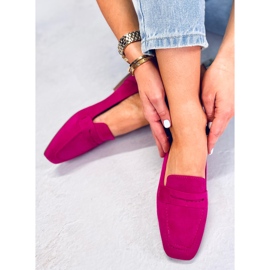 BM Klassiska loafers i mocka Klass Fuchsia rosa 2