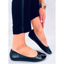 BM Chanel Gemma svarta ballerinor för damer 2