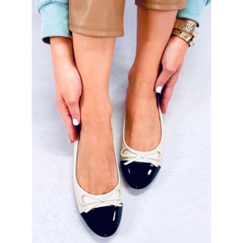 BM Gemma Beige Chanel ballerinor för kvinnor 1