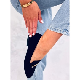 BM Rhona Black Loafers med spänne för kvinnor svart 2