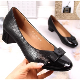 Svarta högklackade dampumps Vinceza 10517 1