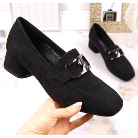 Lågklackade svarta mockaskor Vinceza 10869 1