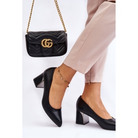 PS1 Eleganta Pumps På En Klack Svart Emma 4
