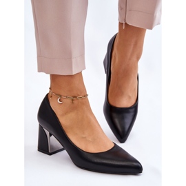PS1 Eleganta Pumps På En Klack Svart Emma 7