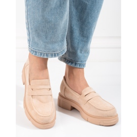 Damskor Shelovet beige mocka 1