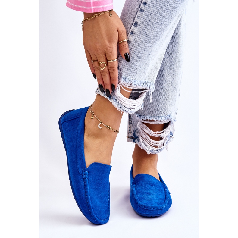 Mocka Loafers damer Blå Morreno 2