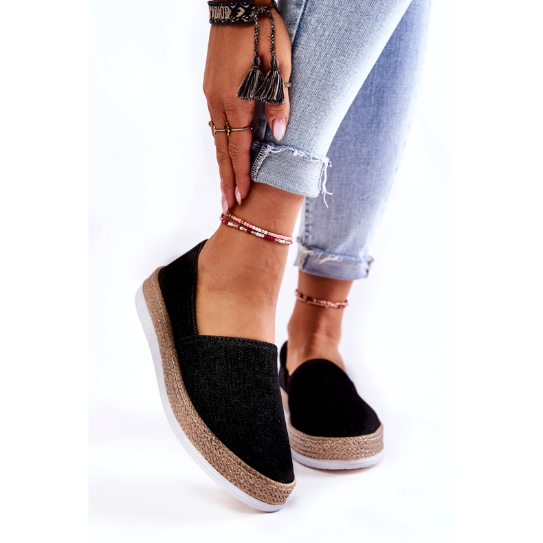 Damsneakers Slip On Big Star KK276008 Svart 1