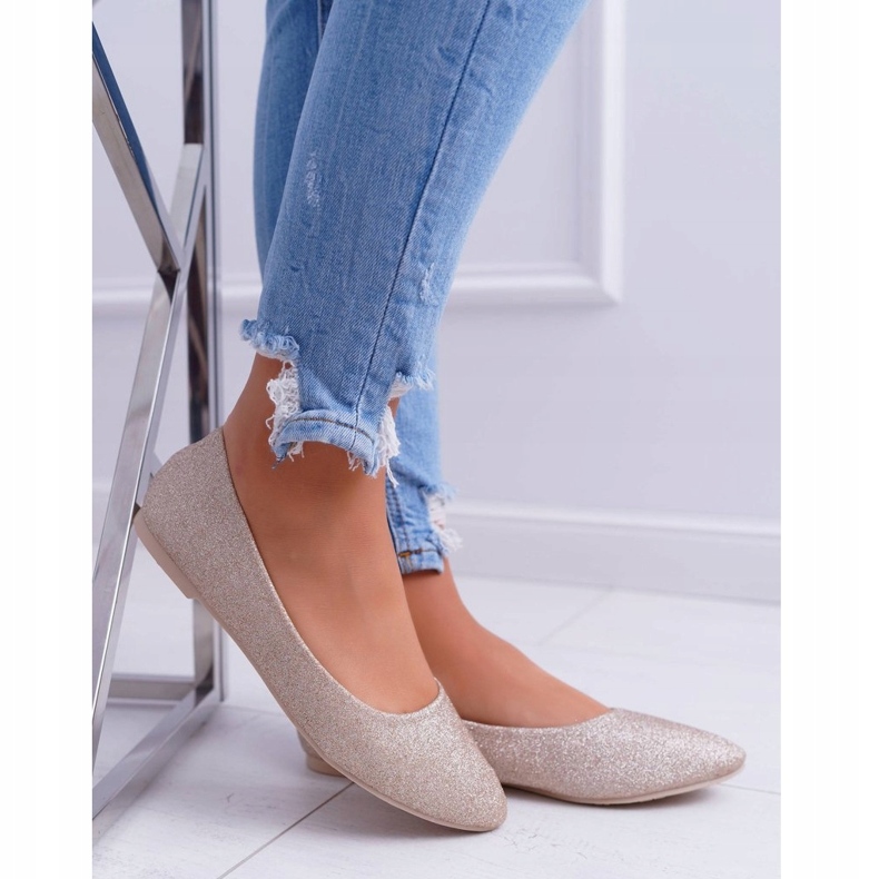 PS1 Ballerinor för kvinnor Glitter Golden Fifi gyllene 4