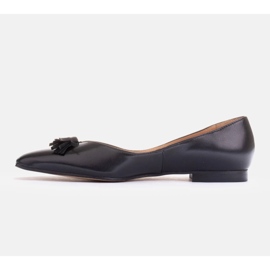 Marco Shoes Subtila ballerinor med fransar svart 1