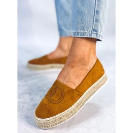 Chanelkikikiki Wela Camel espadrillor brun 2