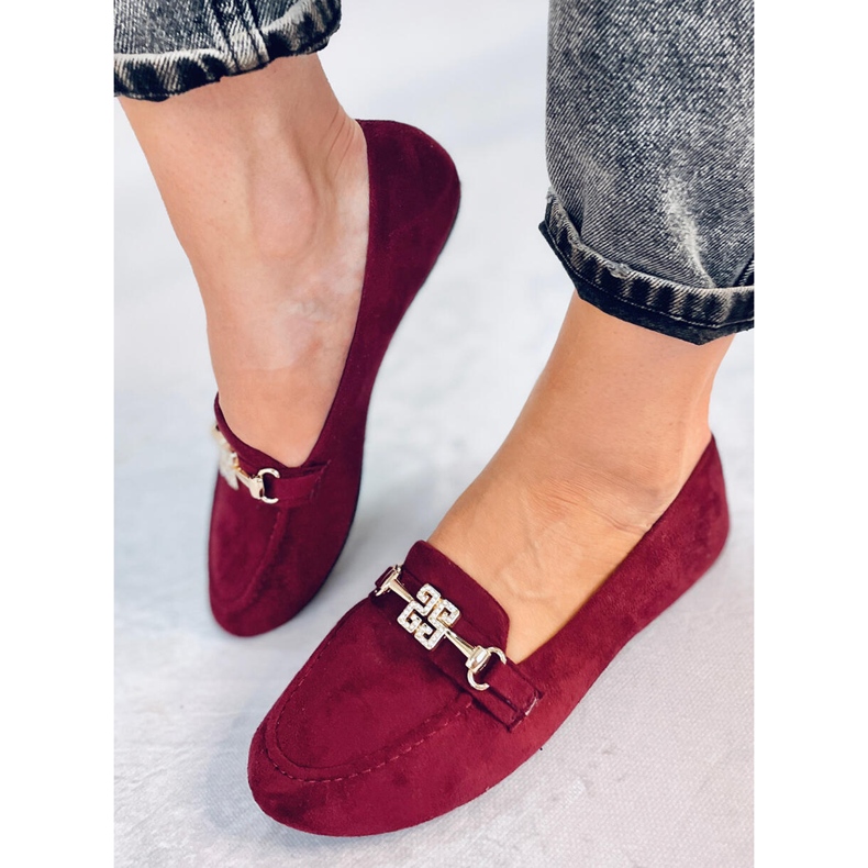 Loafers för damer Chloe Wine röd 2
