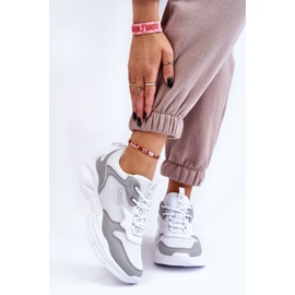 Lätt sportskor dam Big Star LL274375 Vit-Grå 2