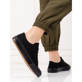 Klassiska svarta damsneakers 2