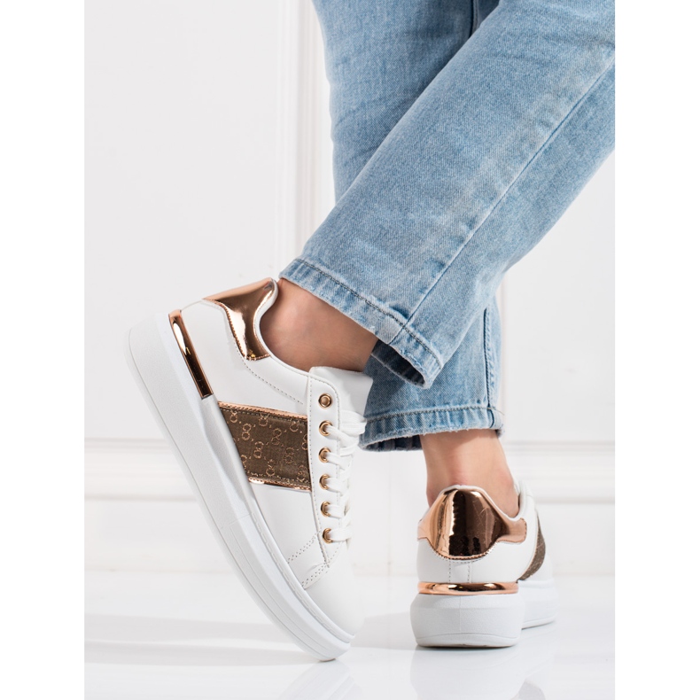 Shelovet vita platåsportskor 2