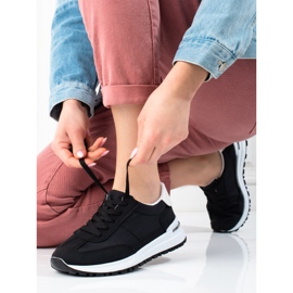 Shelovet svarta lätta sportskor för kvinnor 2