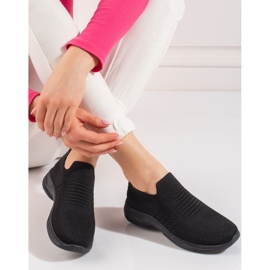 Shelovet plattformssportskor svarta 1