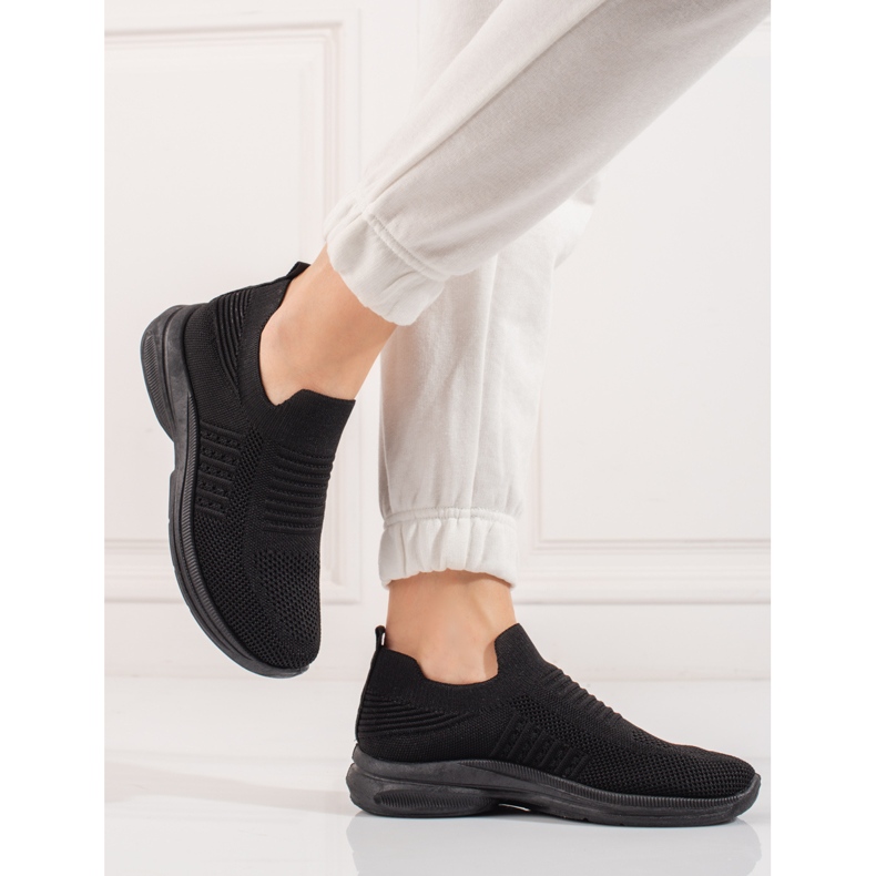 Shelovet plattformssportskor svarta 2