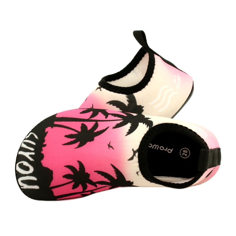 ProWater rosa-svarta vattenskor i neopren 4