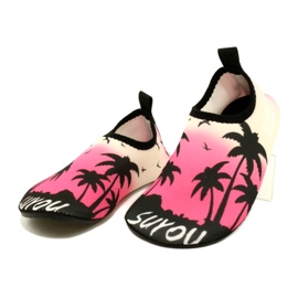 ProWater rosa-svarta vattenskor i neopren 2