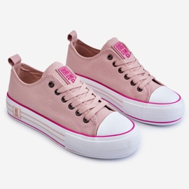 Sneakers i tyg för damer Big Star LL274181 Rosa 2