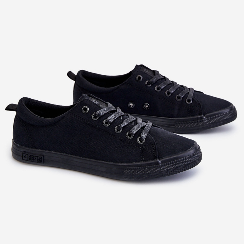Dam Smooth Low Sneakers Big Star LL274057 Svart 2