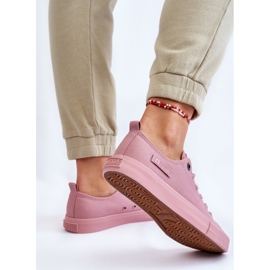Klassiska låga sneakers för kvinnor Big Star LL274027 Rosa 1