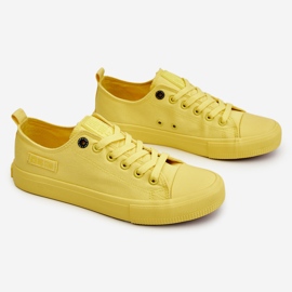 Klassiska låga sneakers för damer Big Star LL274026 Gul 1