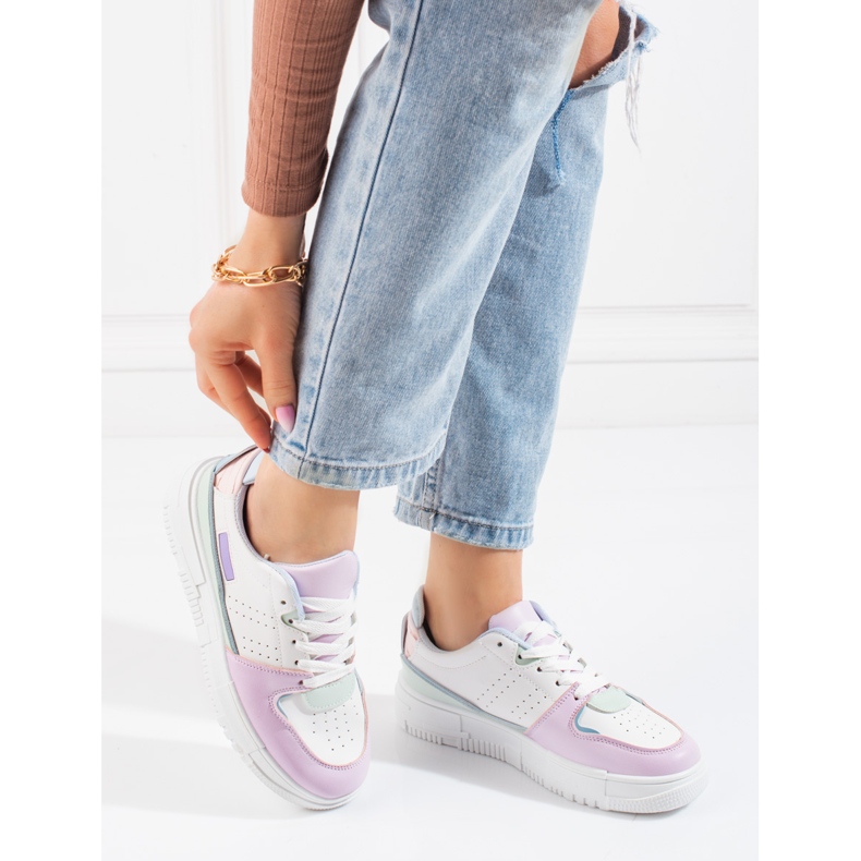 Dam sneakers Shelovet pastell vit mångfärgad 2