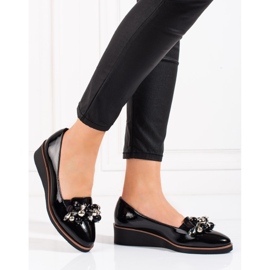 W. Potocki Potocki svarta wedge pumps för kvinnor 2