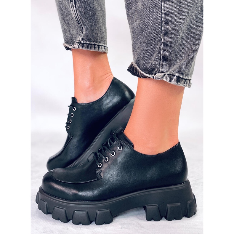 PA1 Plattform loafers Piano Black svart 1