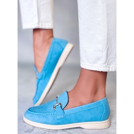 PA1 Milva Blue dam loafers blå 1