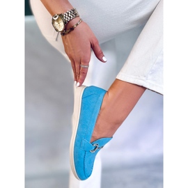 PA1 Milva Blue dam loafers blå 2