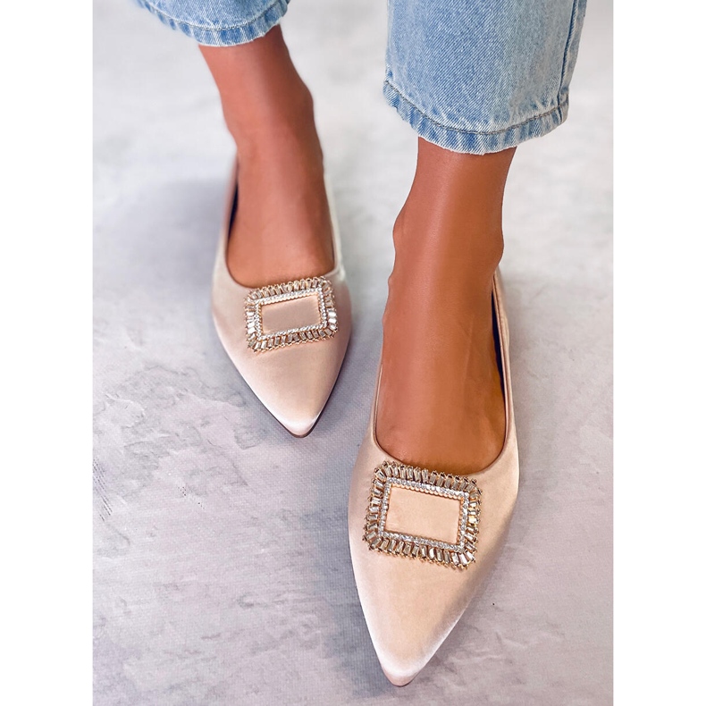 PA1 Eleganta ballerinor med Lorella Beige stenar 1