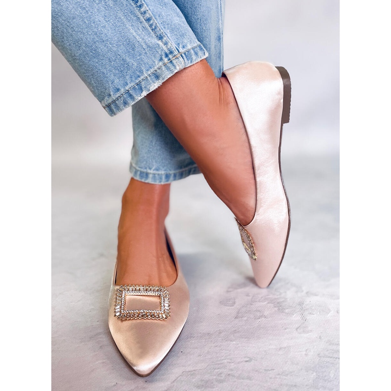PA1 Eleganta ballerinor med Lorella Beige stenar 2