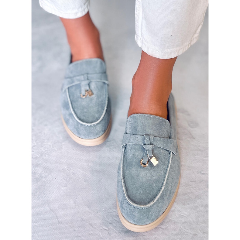 PA1 Loafers i mocka från Ottavia Blue blå 2