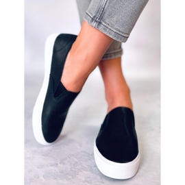 BM Diaz Black slip-on sneakers för kvinnor svart 2