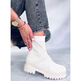 BM Sockboots med Rueda Beige-mönster 1