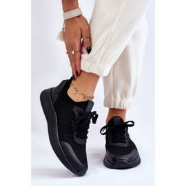 Bekväma sneakers för damer Memory Foam System Big Star LL274414 Svart 1