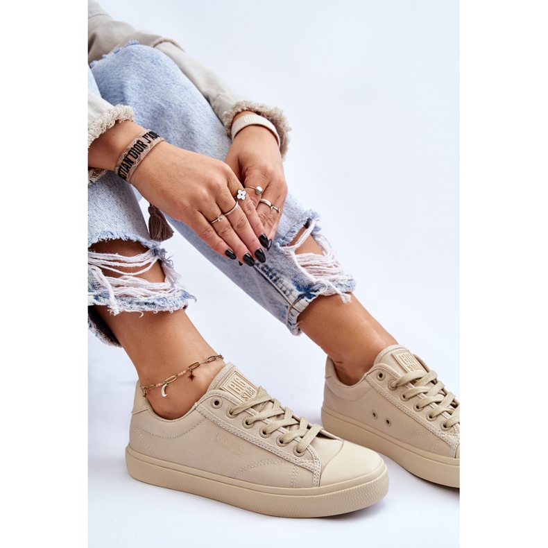 Klassiska låga sneakers Big Star LL274094 Beige 1