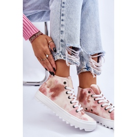 Damsneakers Big Star LL274048 Beige-Rosa 9