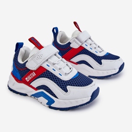 Sportskor för barn med kardborre Big Star JJ374259 Vit och Marinblå mångfärgad 1