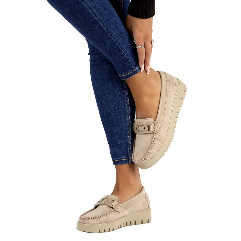 Lädermockasiner Filippo DP3334/23 BE beige 7