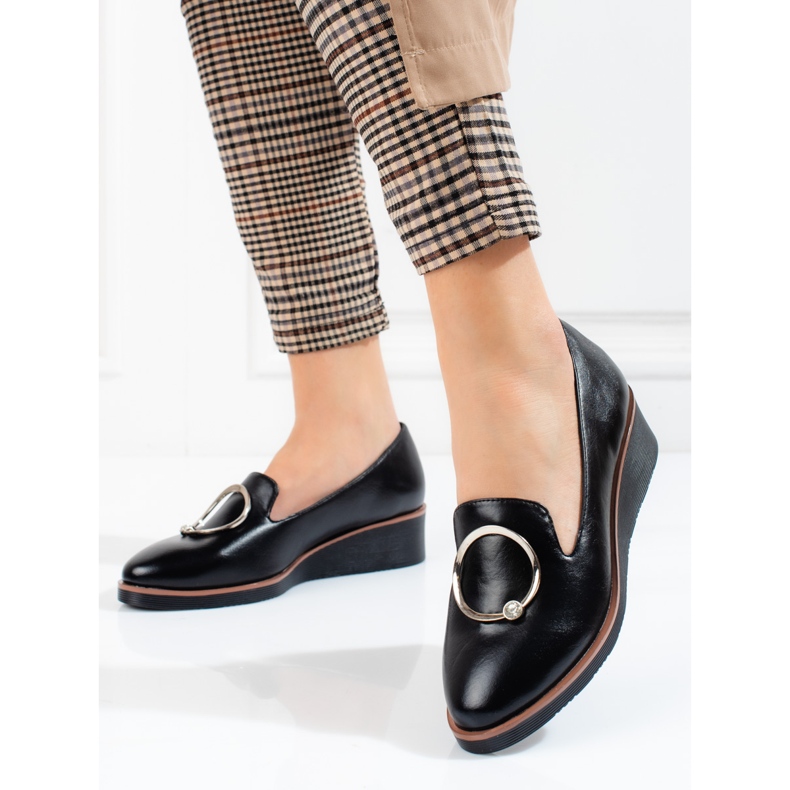 W. Potocki Svarta damskor med låg kil från Potocki 1