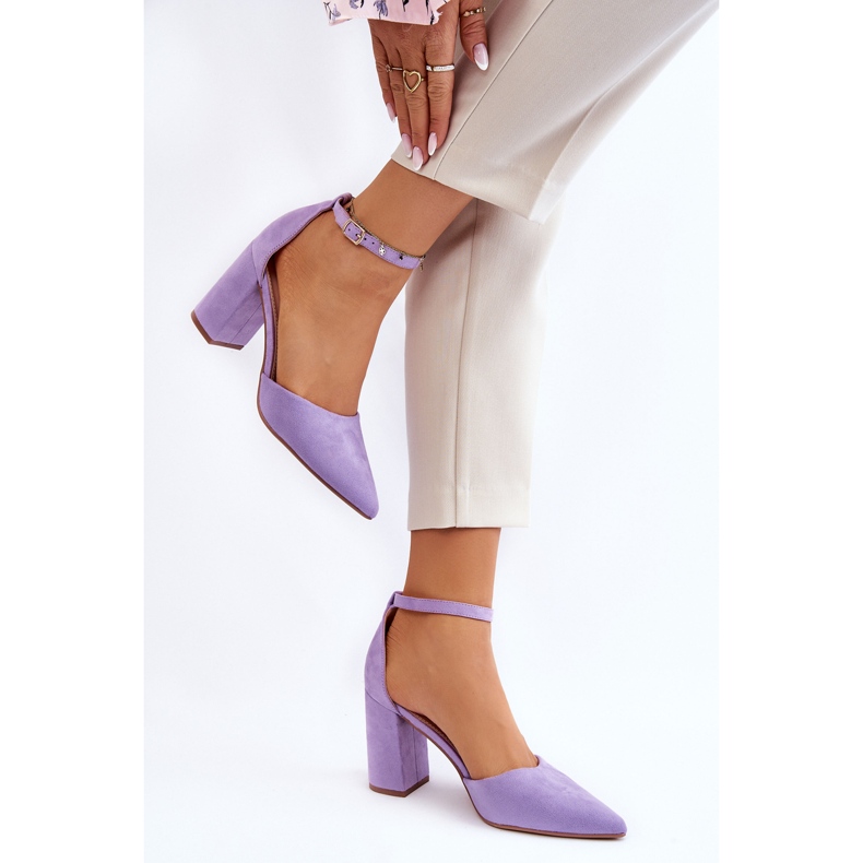 Lila Lexie Pumps för mocka violett 2