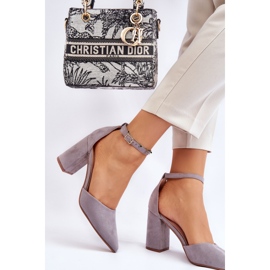 PS1 Mocka Häl Pumps Grå Lexie 2